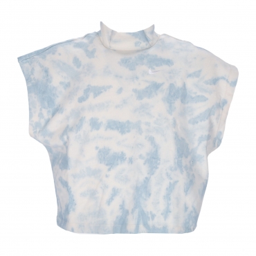 canotta donna sportswear washed jersey top WORN BLUE/WHITE