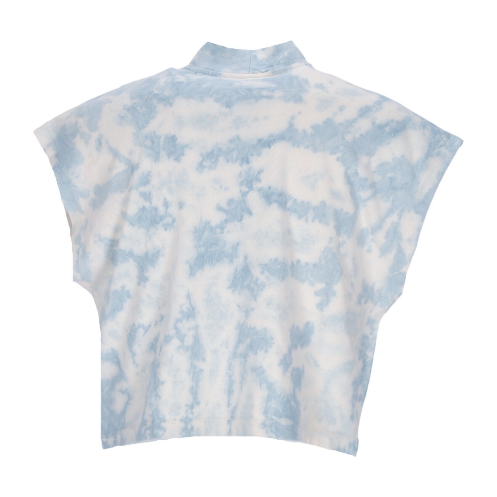 canotta donna sportswear washed jersey top WORN BLUE/WHITE