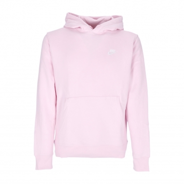 felpa cappuccio uomo sportswear club hoodie bb PINK FOAM/WHITE