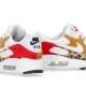 scarpa bassa donna w air max 90 se WHITE/WHITE/LIGHT CURRY/HABANERO RED