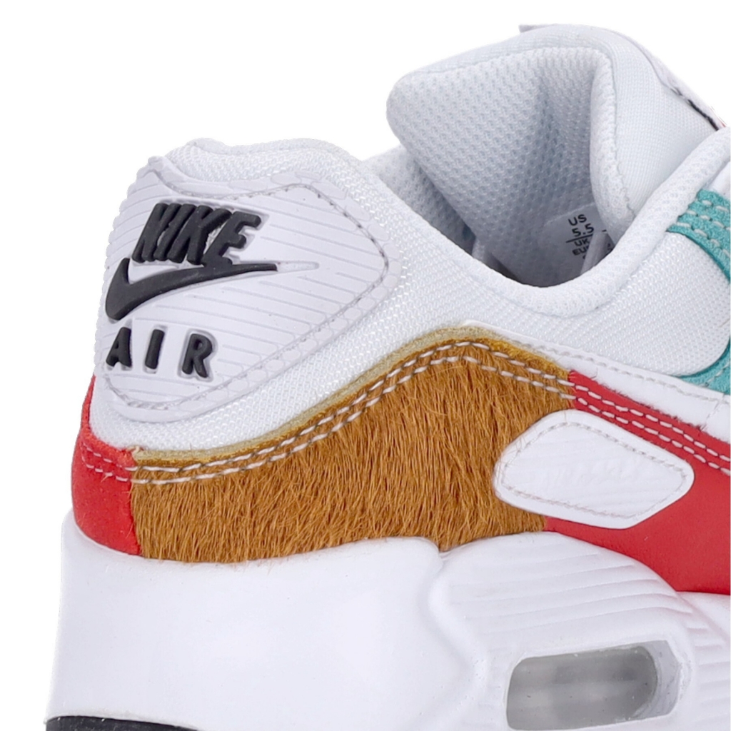 scarpa bassa donna w air max 90 se WHITE/WHITE/LIGHT CURRY/HABANERO RED