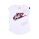 maglietta bambina wallpaper floral futura tee WHITE