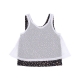 canotta bambina animal spot 2 in tank WHITE