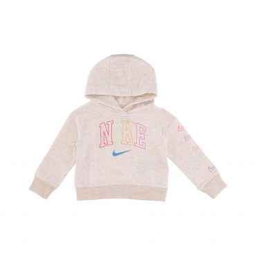 felpa cappuccio bambino retro rewind pullover PALE IVORY HEATHER