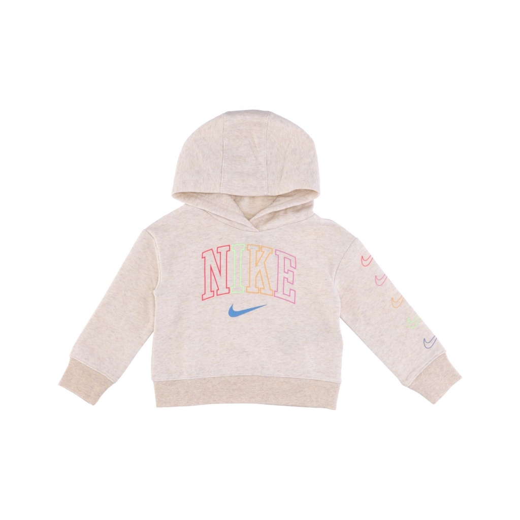 felpa cappuccio bambino retro rewind pullover PALE IVORY HEATHER