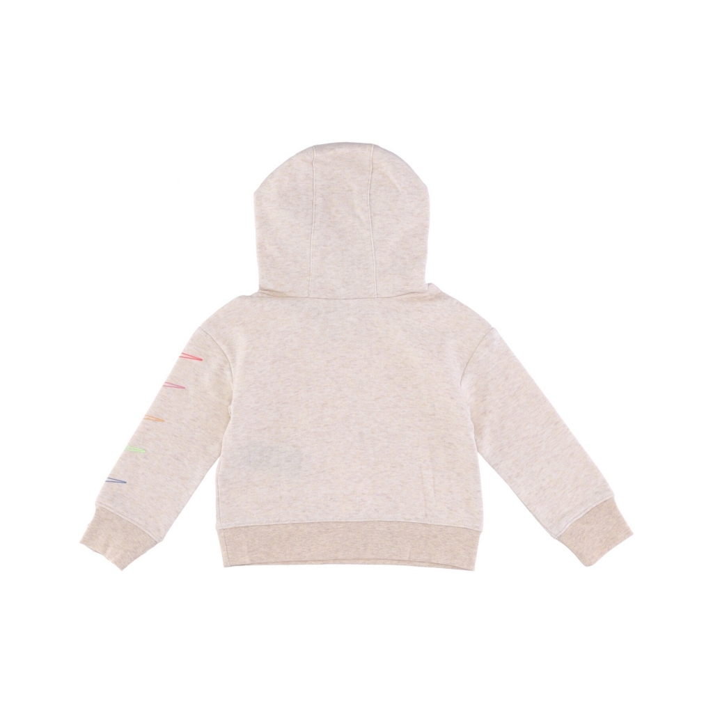 felpa cappuccio bambino retro rewind pullover PALE IVORY HEATHER