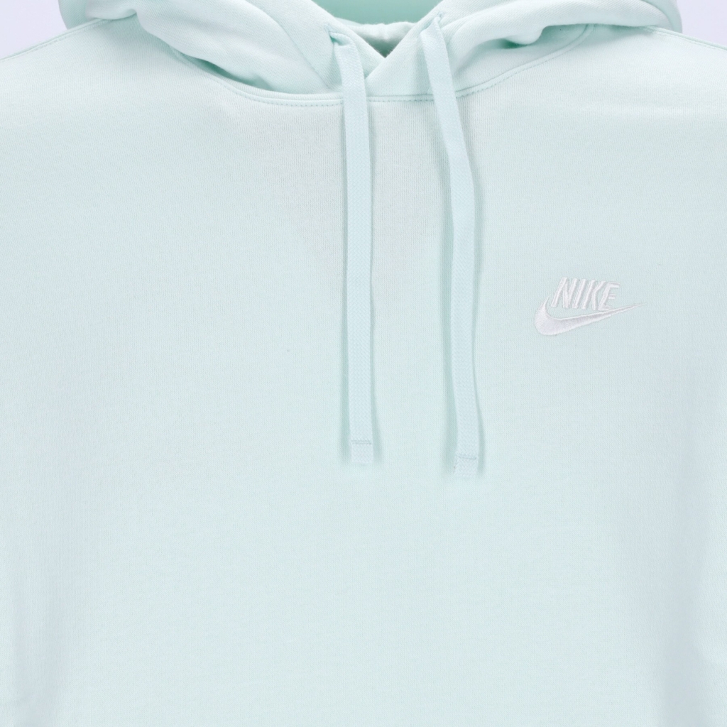 felpa cappuccio uomo club hoodie pullover basketball BARELY GREEN/BARELY GREEN/WHITE