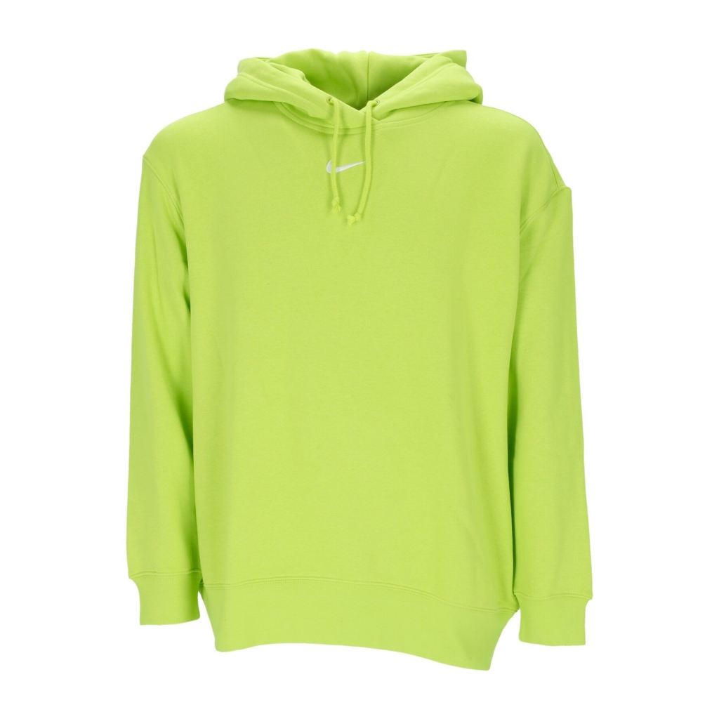 felpa cappuccio donna essential collection fleece hoodie ATOMIC GREEN/WHITE