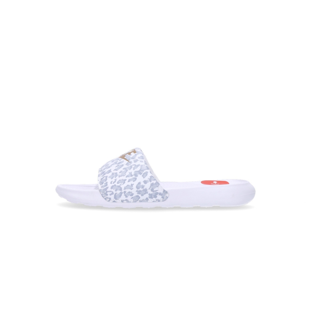 ciabatte donna w victori one slide print WHITE/METALLIC GOLD/WOLF GREY