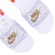 ciabatte donna w victori one slide print WHITE/METALLIC GOLD/WOLF GREY