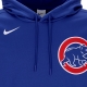 felpa cappuccio uomo mlb wordmark therma performance pullover hoodie chicub RUSH BLUE