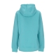 felpa cappuccio uomo club hoodie pullover basketball WASHED TEAL/WASHED TEAL/WHITE