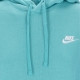 felpa cappuccio uomo club hoodie pullover basketball WASHED TEAL/WASHED TEAL/WHITE