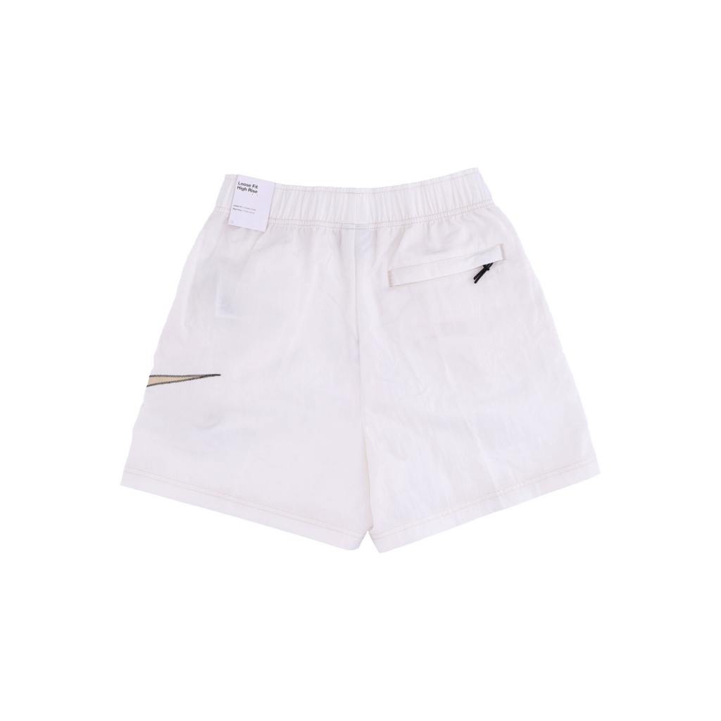 pantaloncino donna sportswear swoosh woven high-rise shorts PHANTOM/BLACK/BLACK/SANDDRIFT