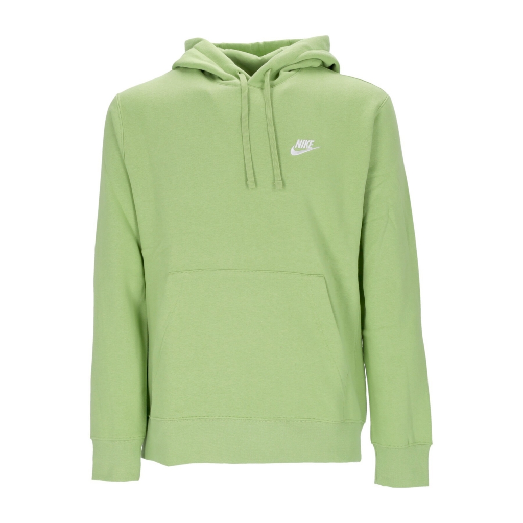 felpa cappuccio uomo club hoodie pullover basketball VIVID GREEN/VIVID GREEN/WHITE