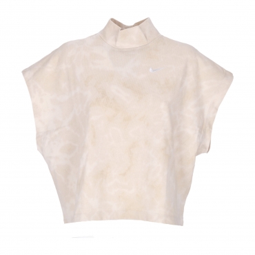 canotta donna sportswear washed jersey top SANDDRIFT/WHITE