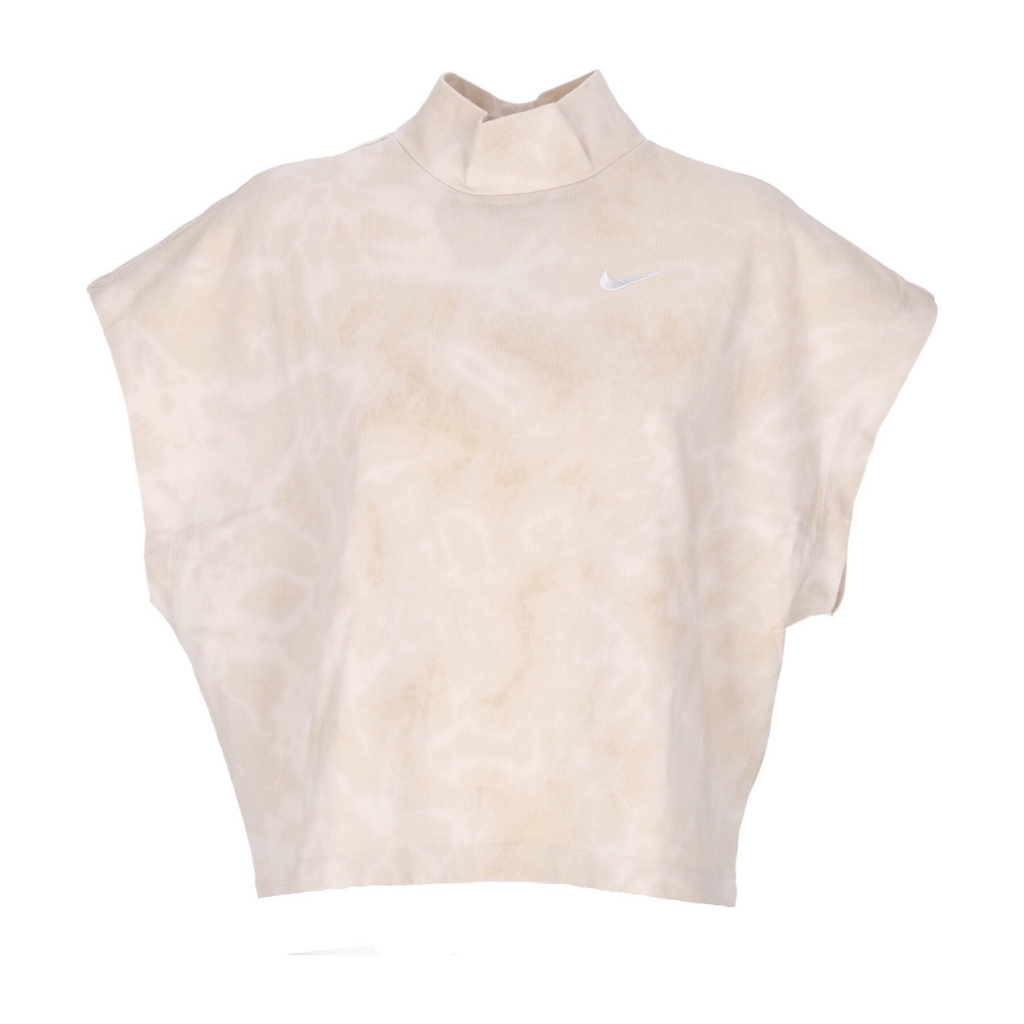 canotta donna sportswear washed jersey top SANDDRIFT/WHITE