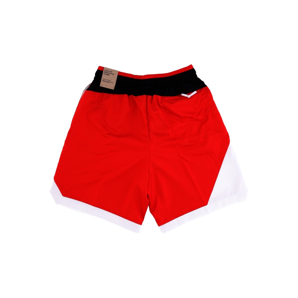 pantaloncino uomo dri-fit dna woven 8in basketball short BLACK/UNIVERSITY RED/WHITE/BLACK