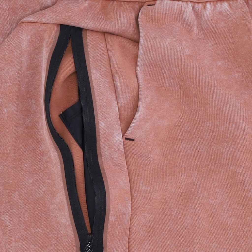 pantalone corto tuta uomo tech fleece wash short MINERAL CLAY/BLACK