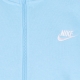 felpa collo alto uomo sportswear club bb track jacket BLUE CHILL/WHITE