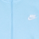 felpa collo alto uomo sportswear club bb track jacket BLUE CHILL/WHITE