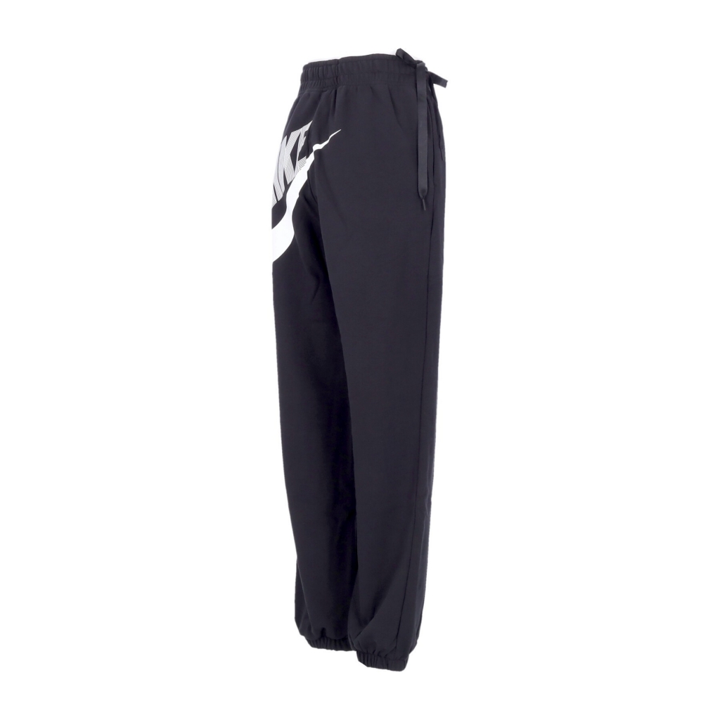 pantalone tuta leggero donna sportswear loose fleece dance pants BLACK