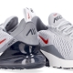 scarpa bassa uomo air max 270 GREY FOG/TEAM ORANGE/SAIL/PARTICLE GREY