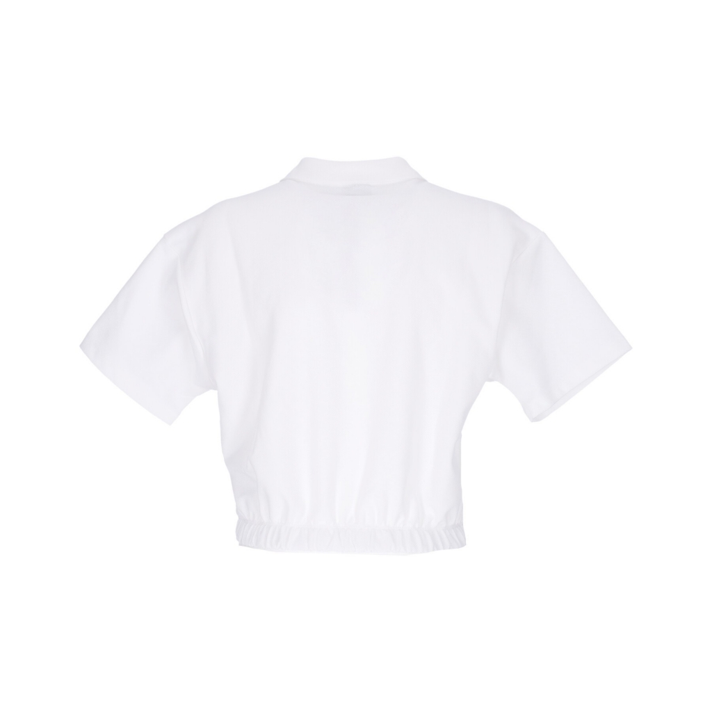 polo corta donna air pique polo WHITE/BLACK