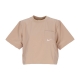 maglietta donna sportswear everyday modern woven boxy top HEMP/SAIL