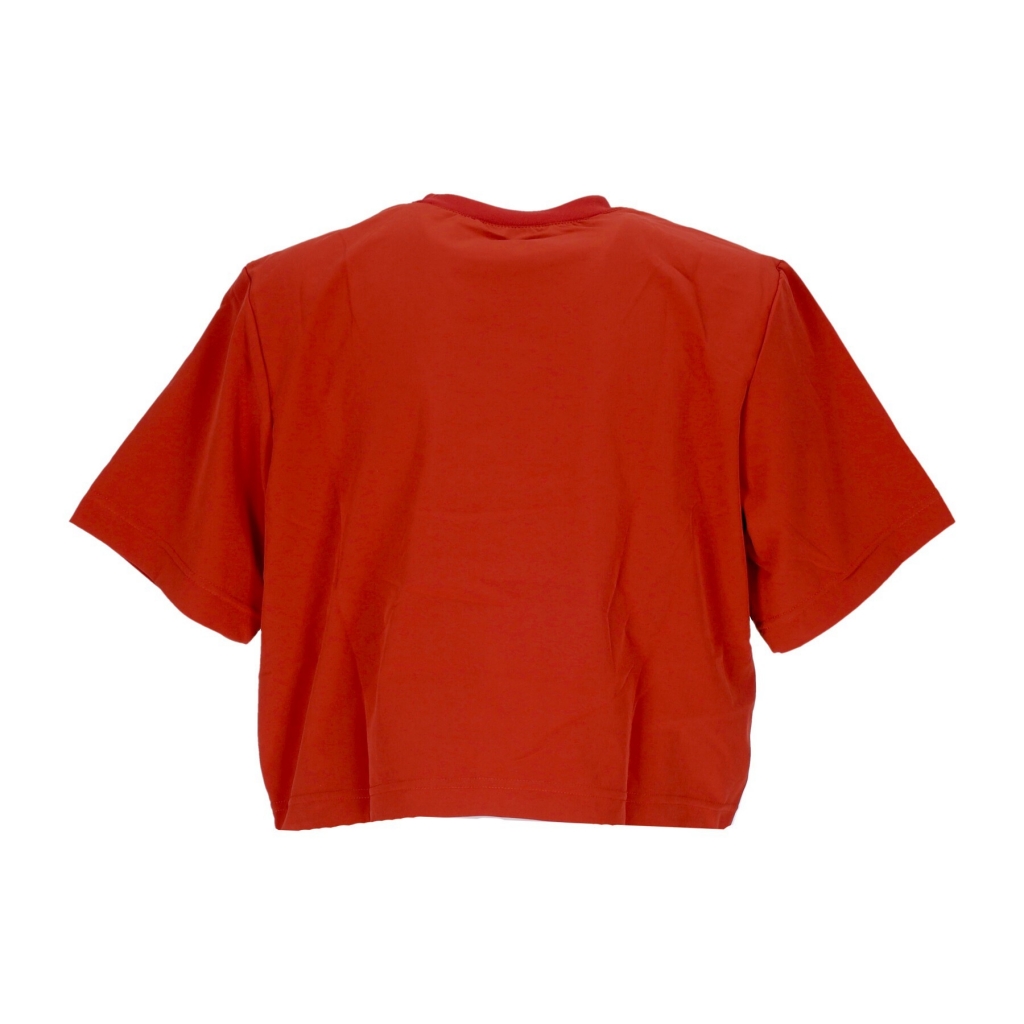 maglietta donna sportswear everyday modern woven boxy top CINNABAR/OXEN BROWN