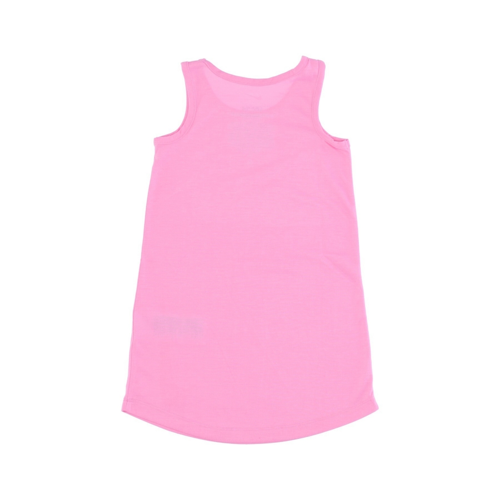 vestito bambina recycled poly jersey tank dress PSYCHIC PINK