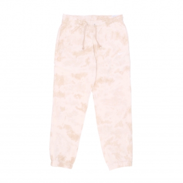 pantalone tuta leggero donna sportswear mid-rise cloud-dye joggers SANDDRIFT/WHITE