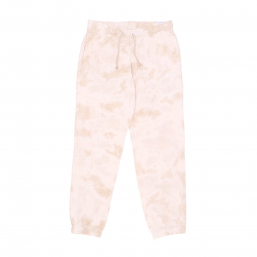 pantalone tuta leggero donna sportswear mid-rise cloud-dye joggers SANDDRIFT/WHITE