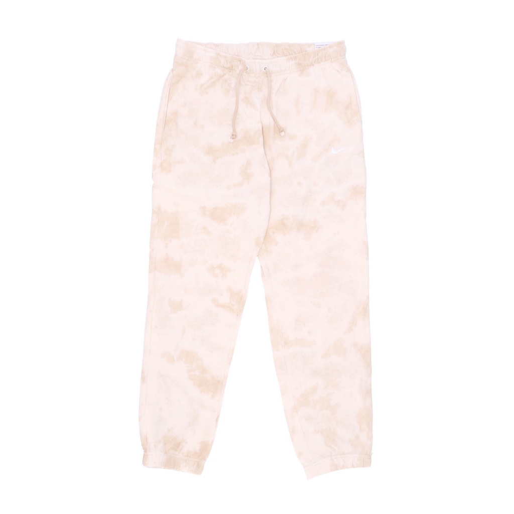 pantalone tuta leggero donna sportswear mid-rise cloud-dye joggers SANDDRIFT/WHITE