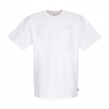 maglietta uomo sportswear premium essentials pocket tee WHITE/WHITE