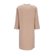 vestito donna sportswear phoenix fleece 3/4 oversized sleeve dress HEMP/SAIL