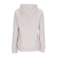 felpa cappuccio donna sportswear essential hoodie LT OREWOOD BRN/BLACK