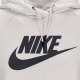 felpa cappuccio donna sportswear essential hoodie LT OREWOOD BRN/BLACK