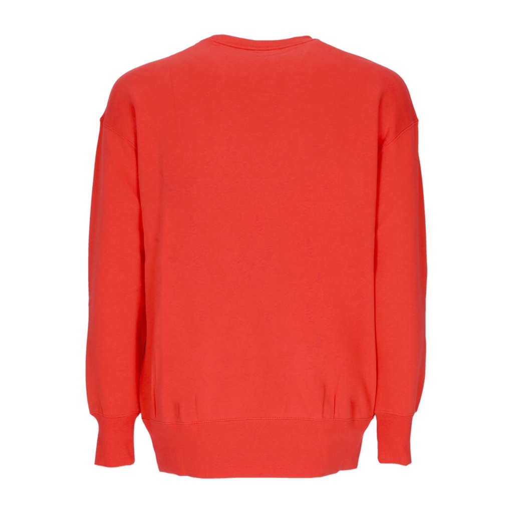 felpa girocollo donna sportswear air fleece crewneck LT CRIMSON/OXEN BROWN