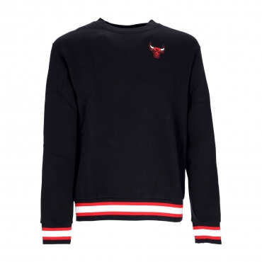 felpa girocollo uomo nba fleece crew courtside chibul BLACK