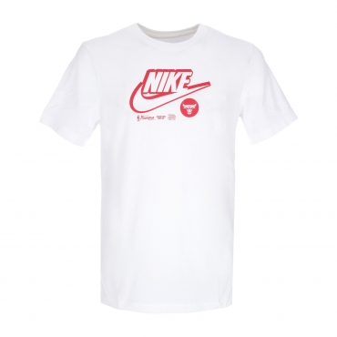 maglietta uomo nba dri fit essential logo tee WHITE