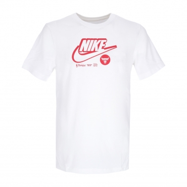 maglietta uomo nba dri fit essential logo tee WHITE