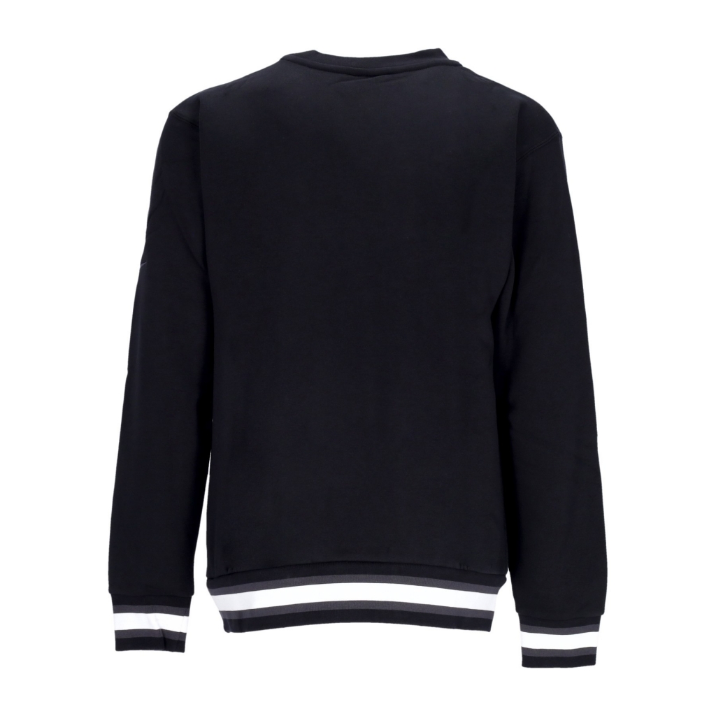 felpa girocollo uomo nba fleece crewneck courtside bronet BLACK