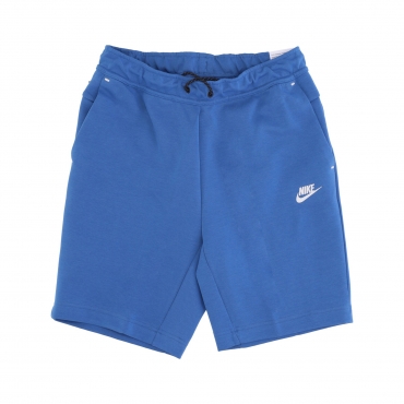 pantalone corto tuta uomo sportswear tech fleece short DK MARINA BLUE/LIGHT BONE