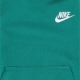 felpa cappuccio bambino club fleece po hoodie MALACHITE