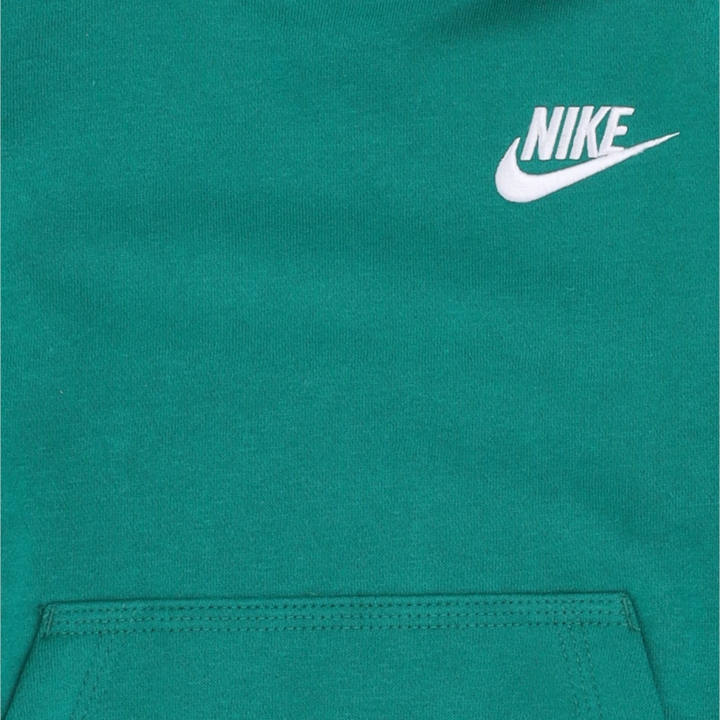 felpa cappuccio bambino club fleece po hoodie MALACHITE