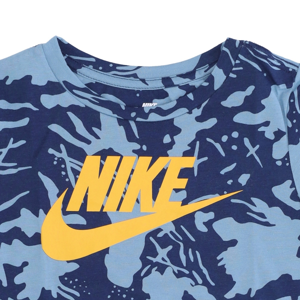 maglietta bambino futura camo aop tee CERULEAN