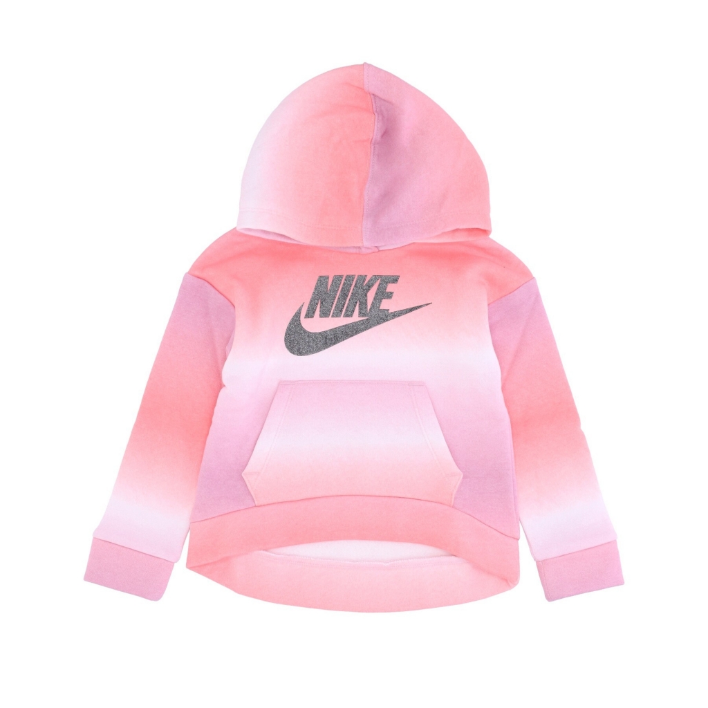 felpa cappuccio bambina printed club po hoodie ELEMENTAL PINK