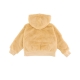 orsetto bambina full zip fleece hoodie SESAME