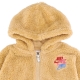 orsetto bambina full zip fleece hoodie SESAME